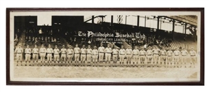1922 Philadelphia Athletics Team Panoramic Photograph